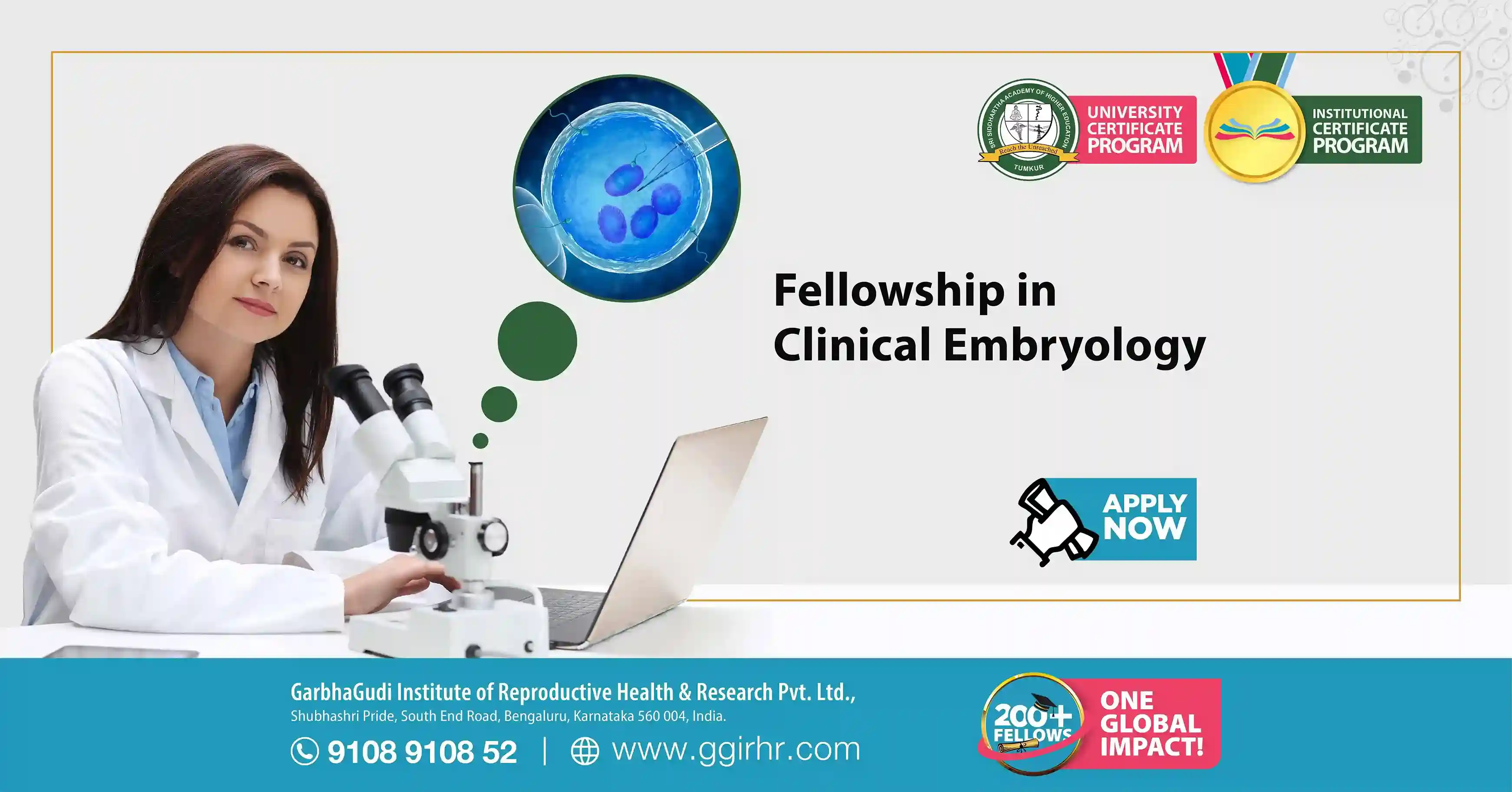 Institutional Fellowship in Clinical Embryology