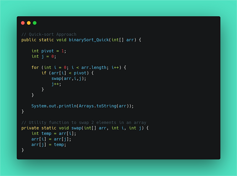 data-structures-and-algorithms-sort-a-binary-array