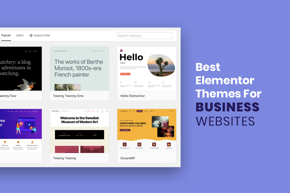 Best Elementor Themes for Business Websites
