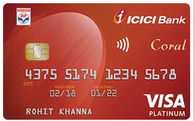 ICICI Bank HPCL Coral Credit Card