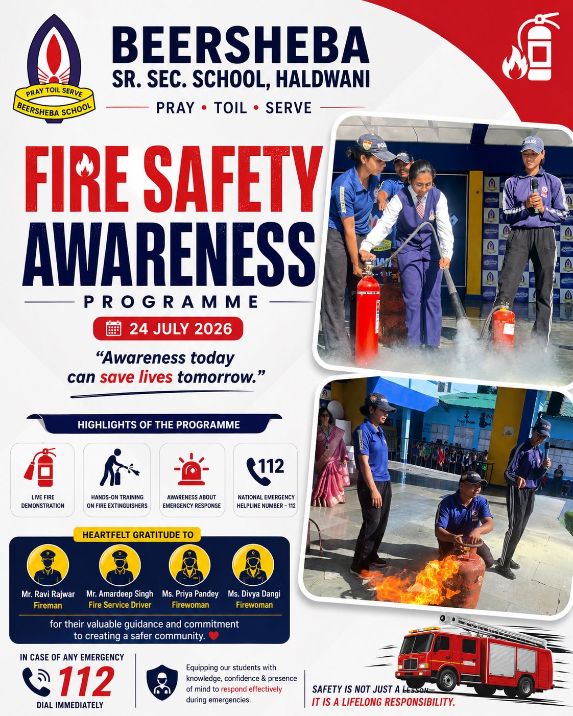 Empowering Students: Fire Safety Event