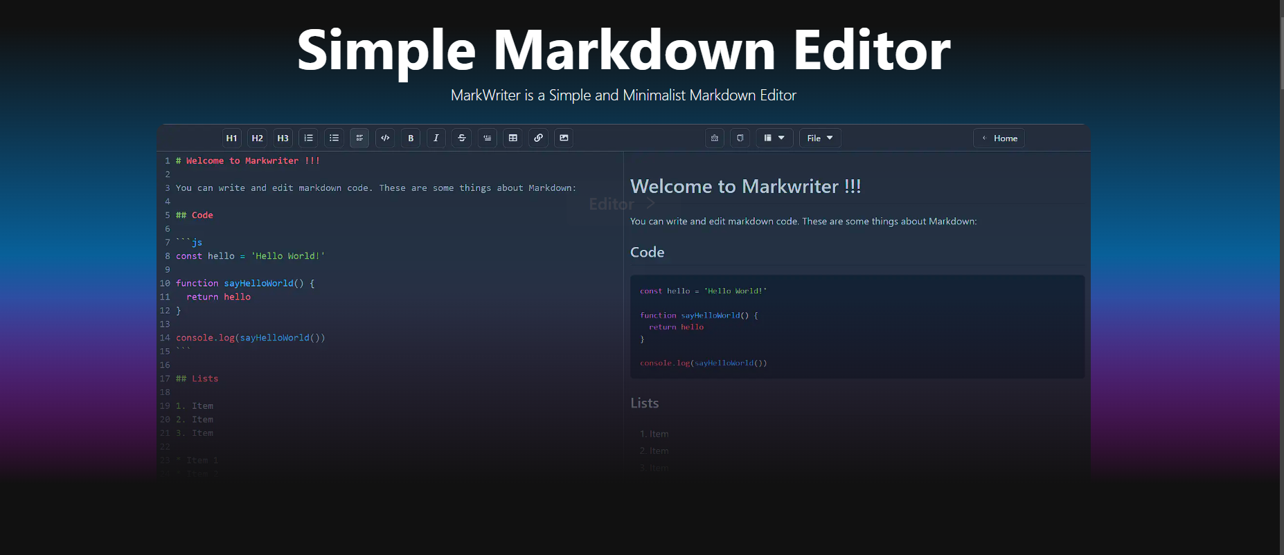 Image of Mdx Editor