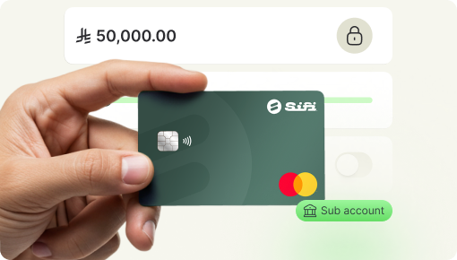 Sub Account Cards with IBAN