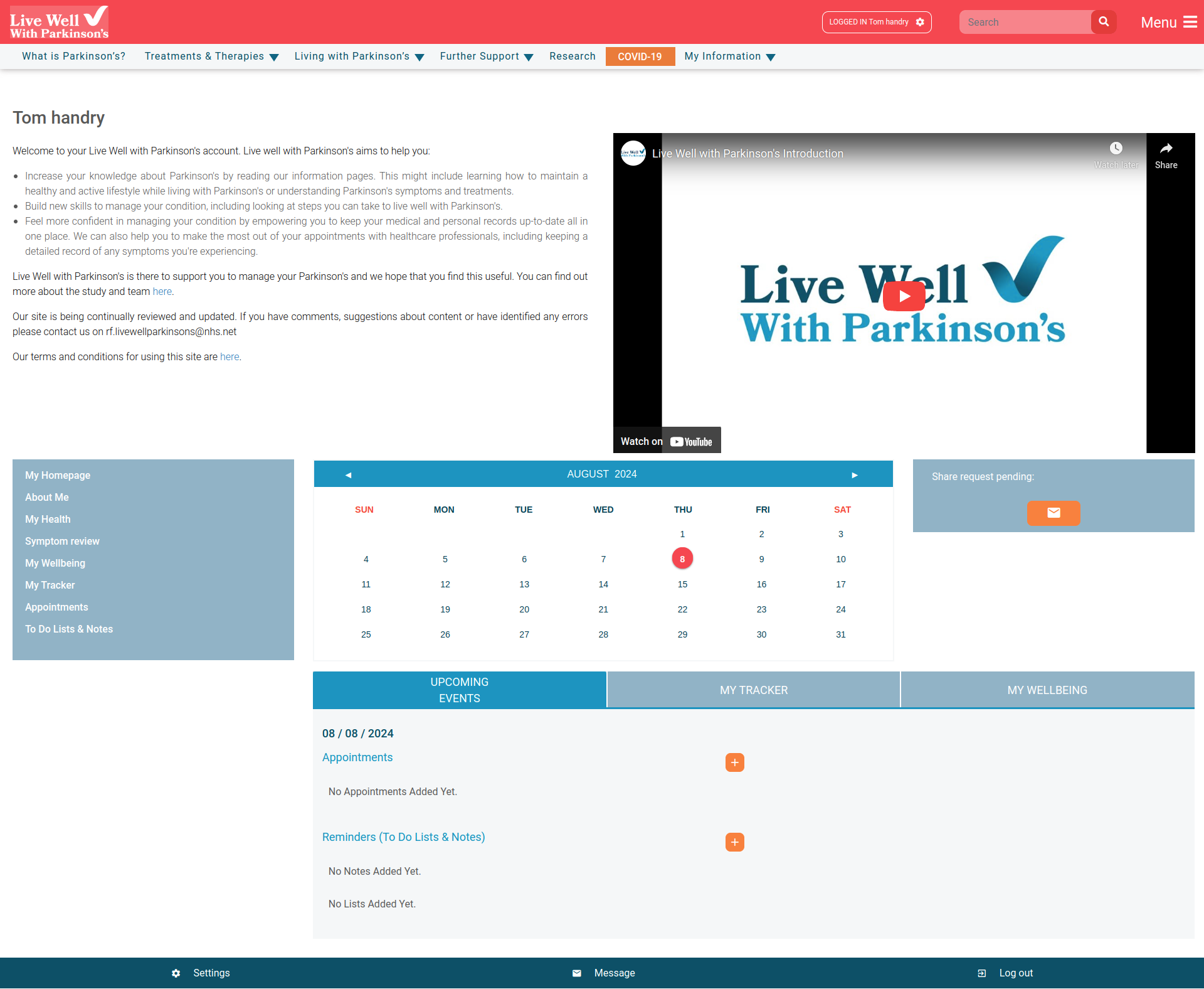 PD Care (Live Well Parkinson's)