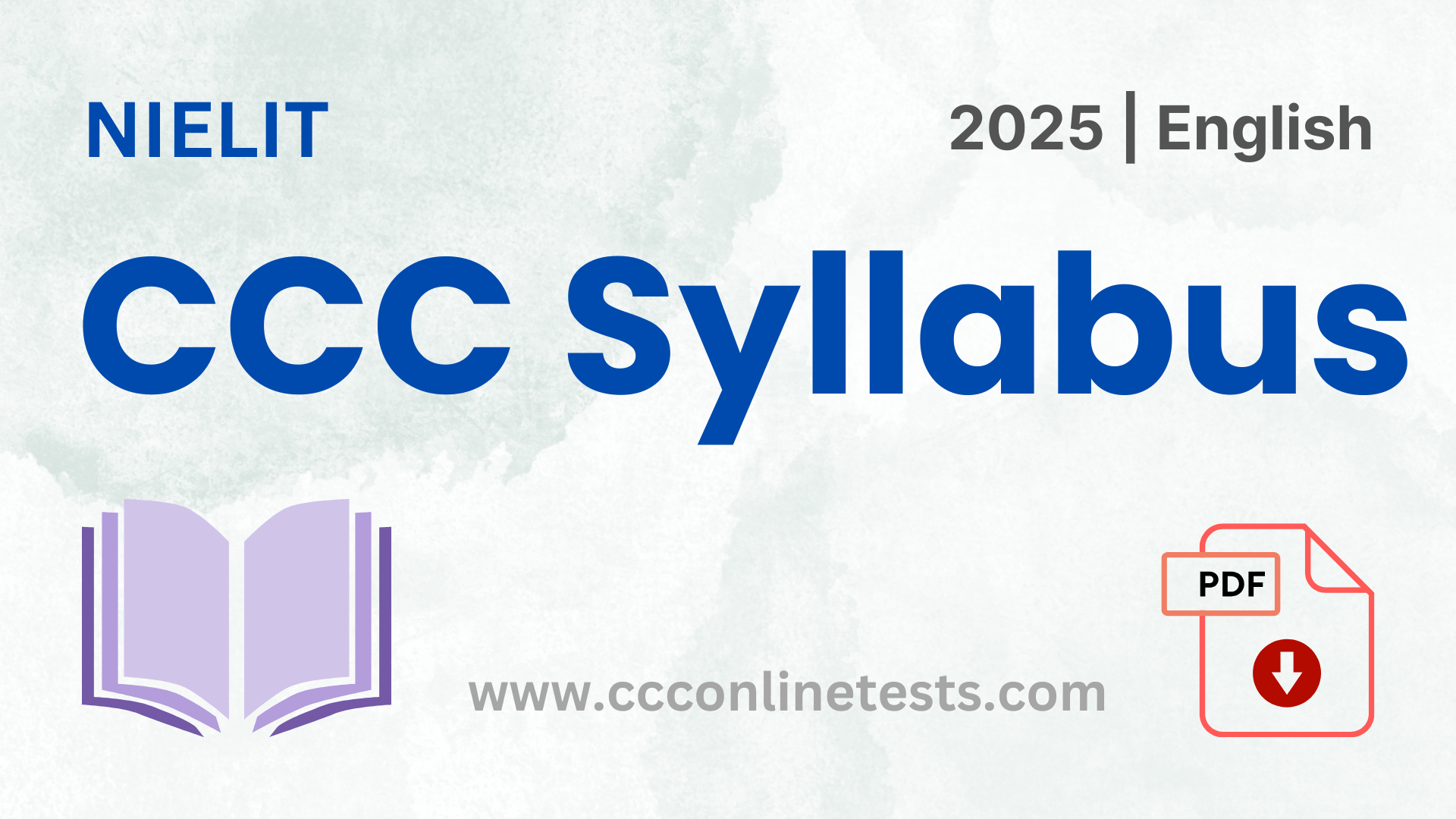 CCC Syllabus | NIELIT CCC Latest Syllabus 2025 [English]