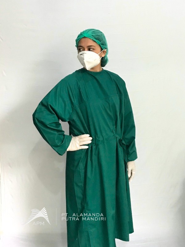 Jubah Operasi Overlapping - Produk Linen Rumah Sakit | Alamanda Linen