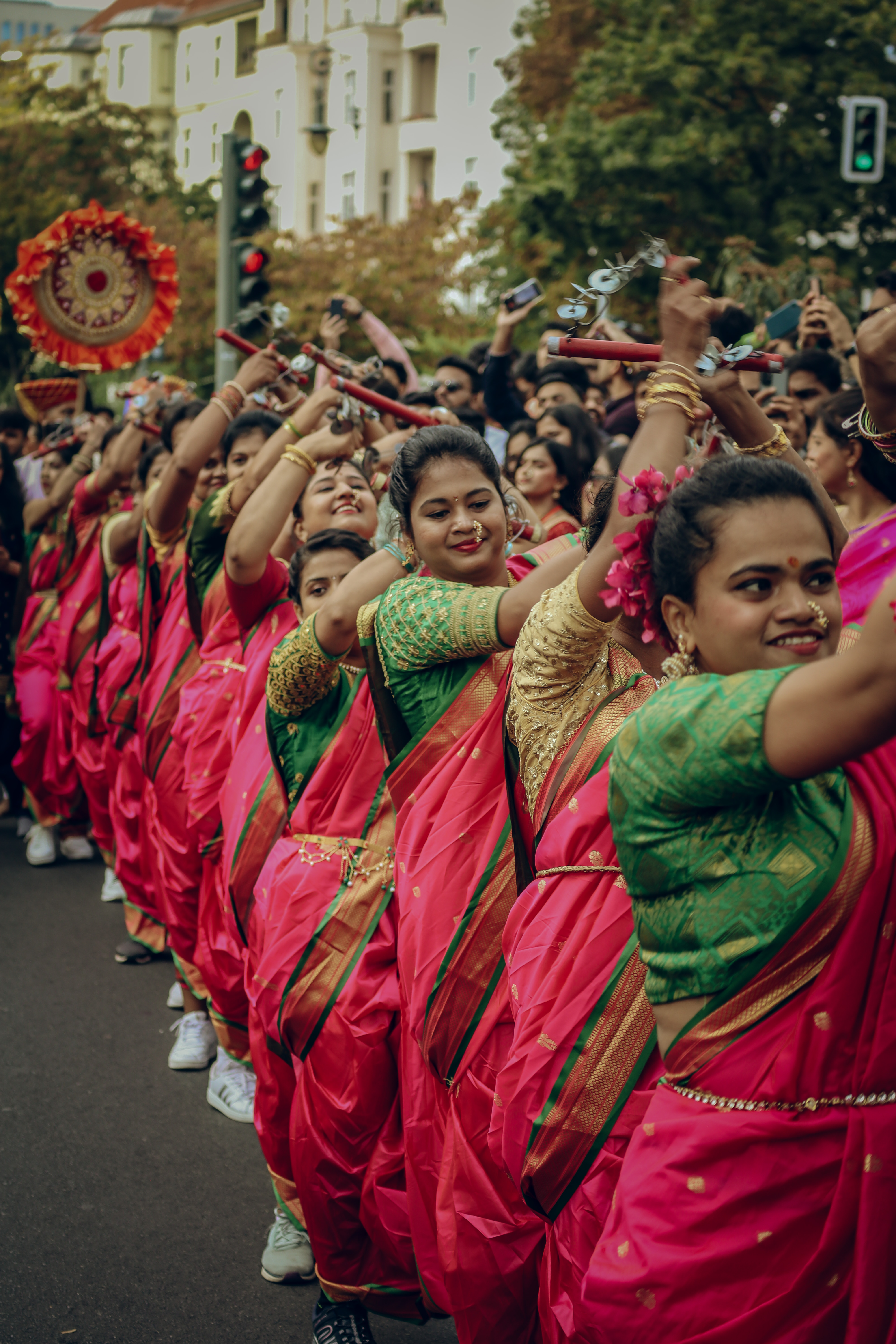 Families celebrating together at Ganeshotsav Berlin
