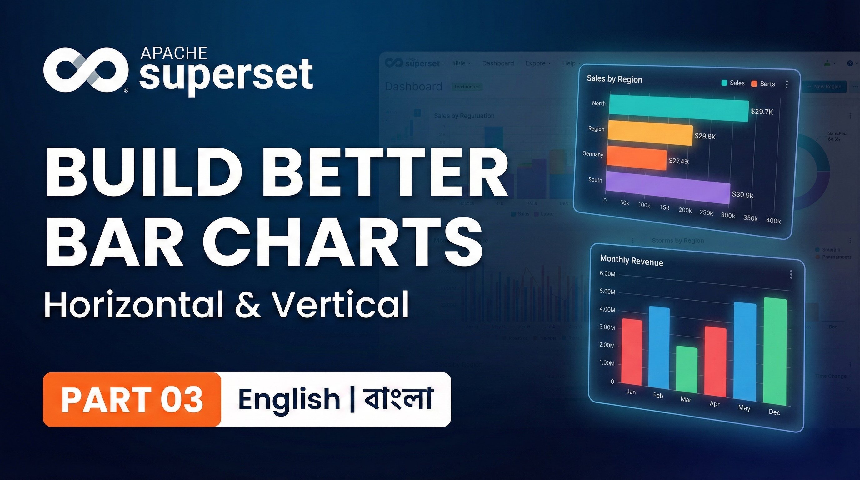 Apache Superset: Create Horizontal & Vertical Bar Charts [Part 3]