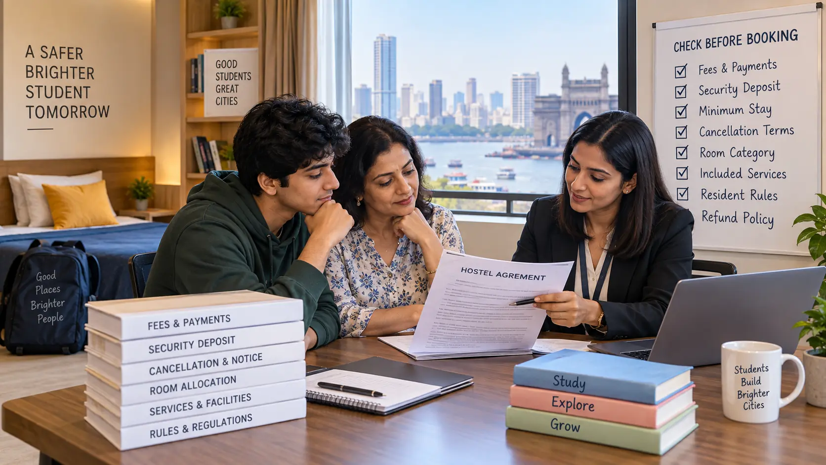 Hostel Agreement Checklist for Students and Parents