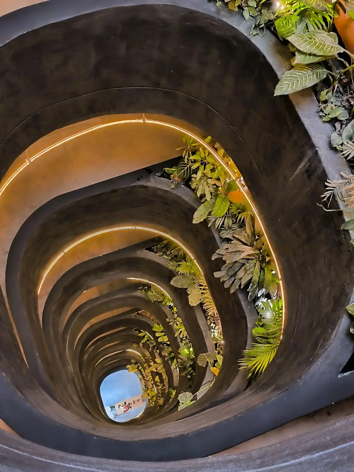 Gran foto central - escalera / efecto artístico