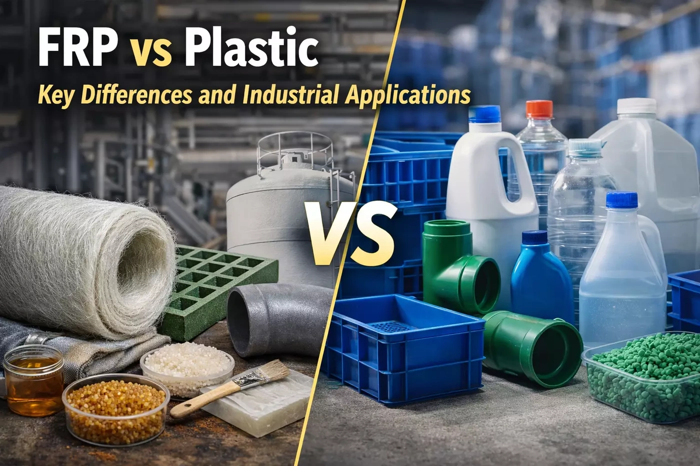 FRP vs Plastic: How to Choose the Right Material for Industrial Projects