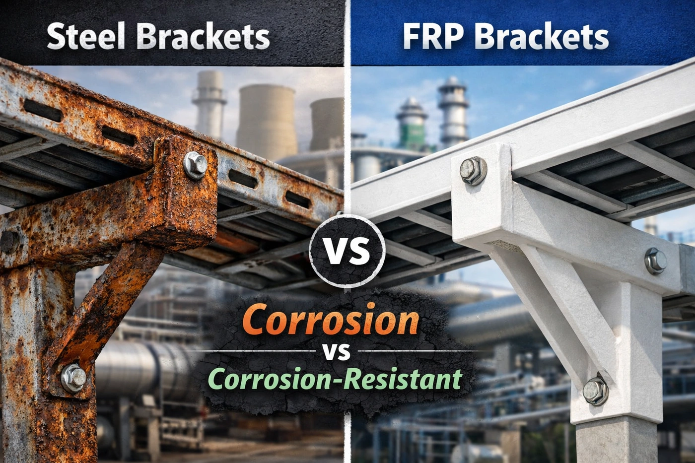 FRP Brackets vs Steel Brackets: Which Is Better for Corrosive Environments?