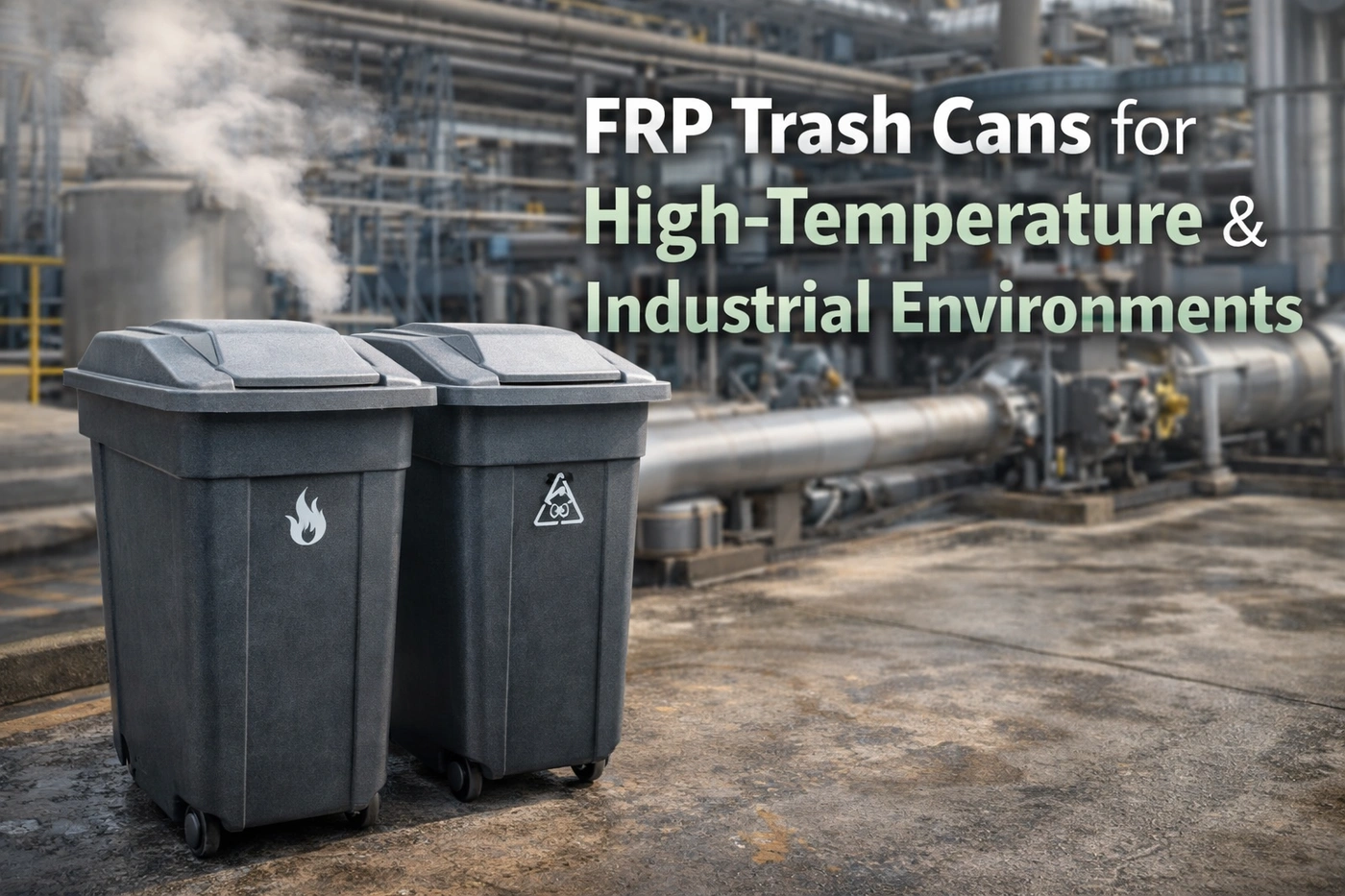 Why FRP Trash Cans Are Ideal for High-Temperature & Industrial Waste Management