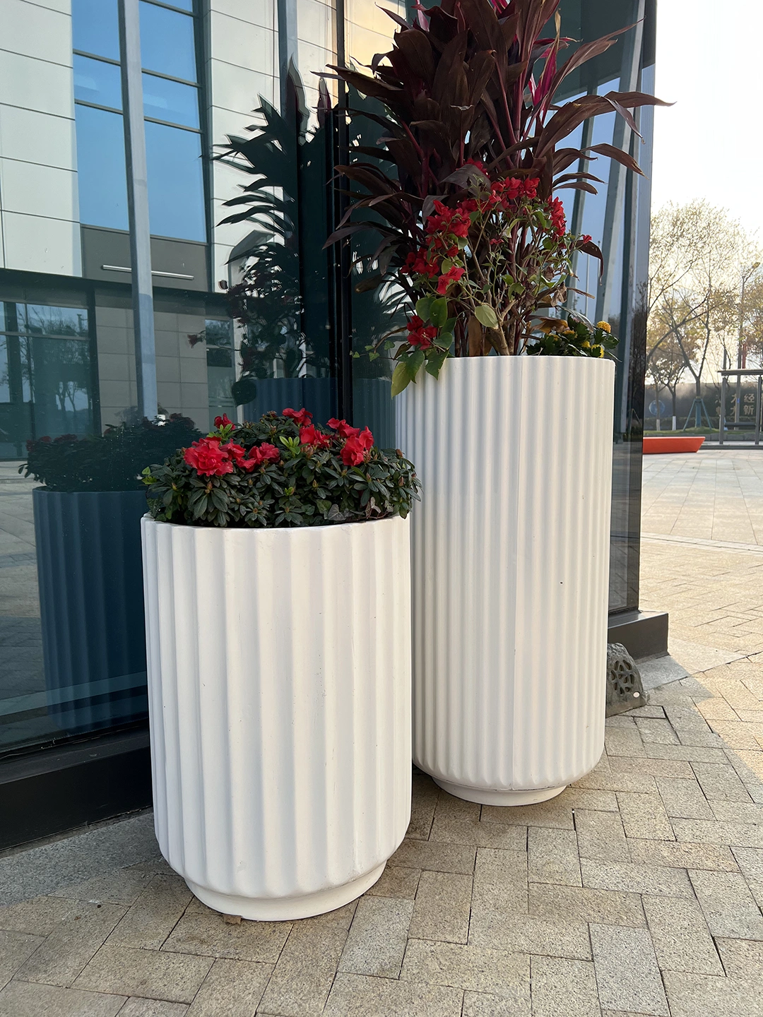Custom Fiberglass Planters for Hotels, Resorts & Commercial Projects