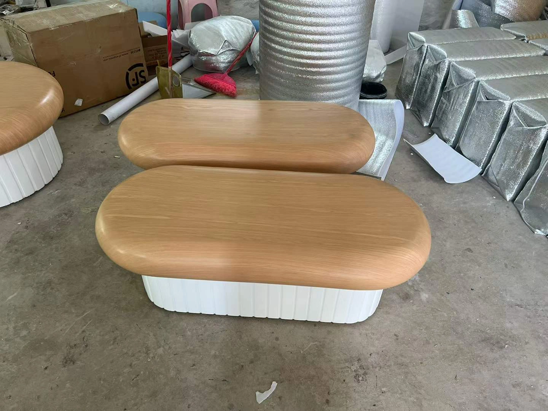 handcrafted fiberglass bench with wood-grain finish.jpg
