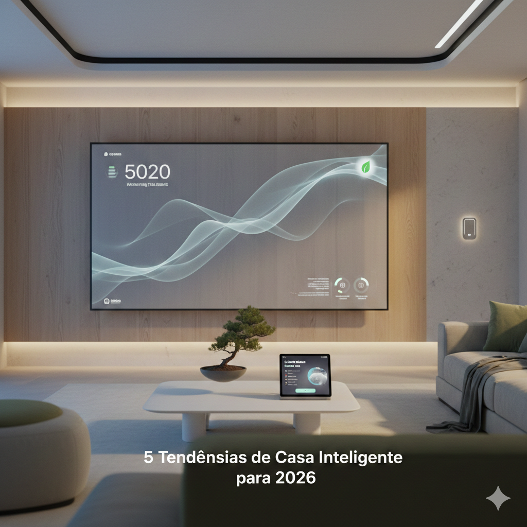 5 Tendências de Casa Inteligente para 2026: O Futuro é a Antecipação